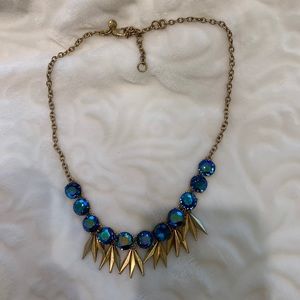 J CREW STATEMENT NECKLACE - BLUE